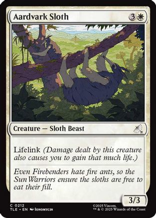 Aardvark Sloth - Avatar: The Last Airbender: Eternal-Legal