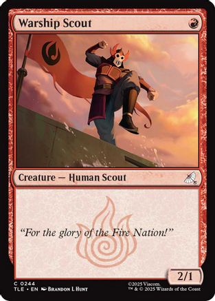 Warship Scout (0244) [Avatar: The Last Airbender: Eternal-Legal]