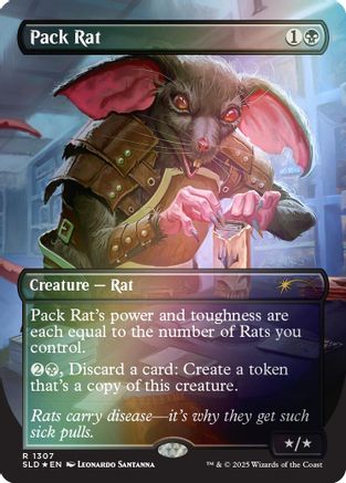 Pack Rat (1307) (Rainbow Foil) [Secret Lair Drop Series] Foil