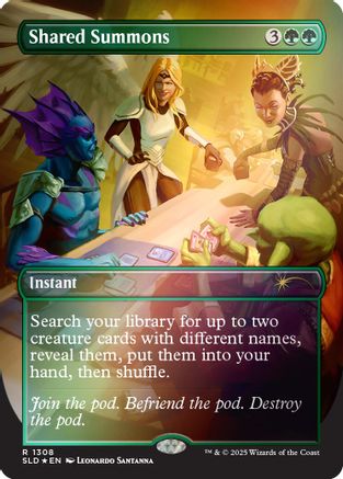 Shared Summons (Rainbow Foil) [Secret Lair Drop Series] Foil