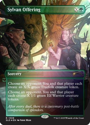Sylvan Offering (Rainbow Foil) [Secret Lair Drop Series] Foil