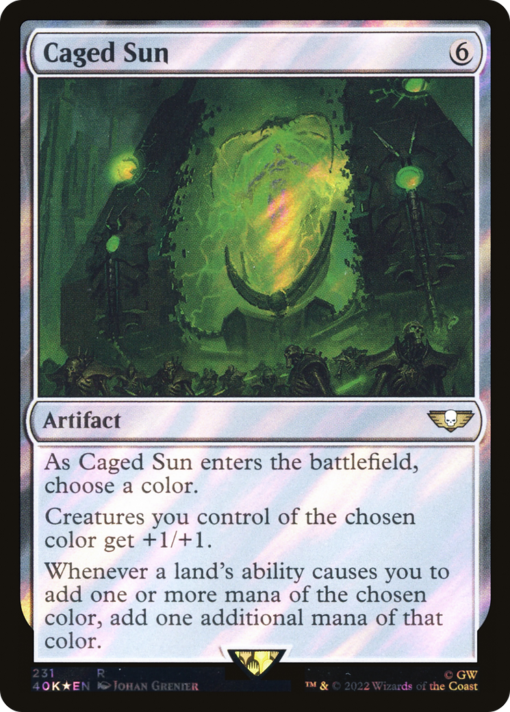 Caged Sun (Surge Foil) - Warhammer 40,000 Commander Foil
