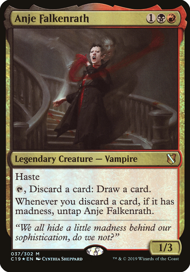 Anje Falkenrath (Commander 2019) - Commander 2019 Oversized Foil