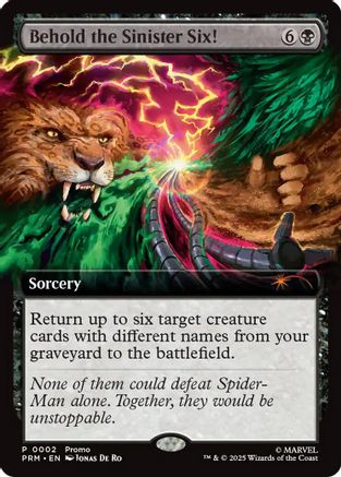 Behold the Sinister Six! - Unique and Miscellaneous Promos Foil