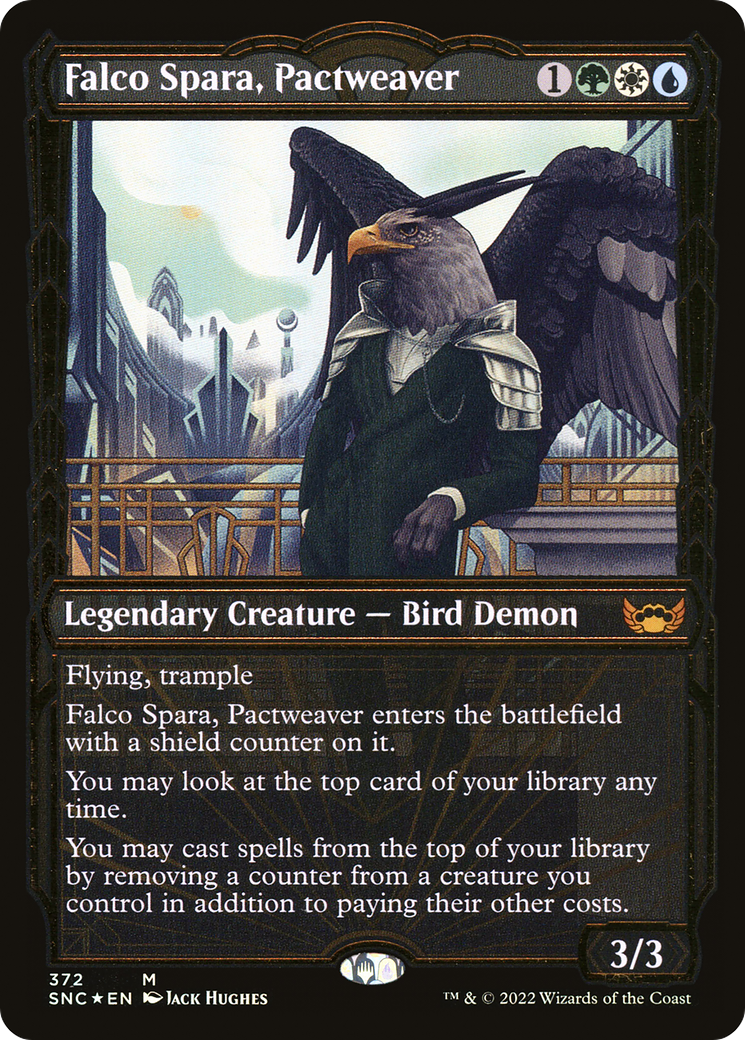 Falco Spara, Pactweaver (Gilded Foil): (Showcase) [Streets of New Capenna] Foil