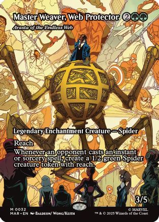 Master Weaver, Web Protector - Arasta of the Endless Web (Borderless) [Marvel Eternal-Legal]