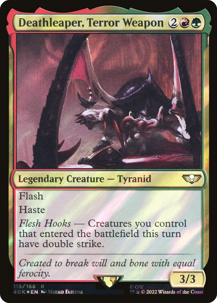 Deathleaper, Terror Weapon (Surge Foil) [Warhammer 40,000 Commander] Foil