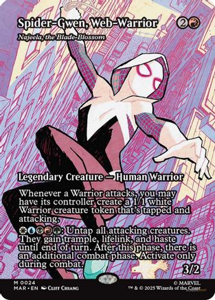 Spider-Gwen, Web-Warrior - Najeela, the Blade-Blossom (Borderless) - [Marvel Eternal-Legal]