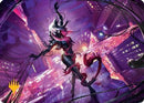 Gwenom, Remorseless Art Card (Gold-Stamped Planeswalker Symbol) [Art Series: Marvel's Spider-Man]