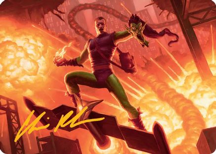 Green Goblin, Revenant Art Card (Gold-Stamped Signature) [Art Series: Marvel's Spider-Man]