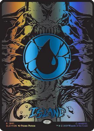 Island (1951) (Raised Foil) [Secret Lair Drop Series] Foil