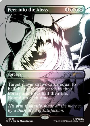 Peer into the Abyss (2021) (Rainbow Foil) [Secret Lair Drop Series] Foil