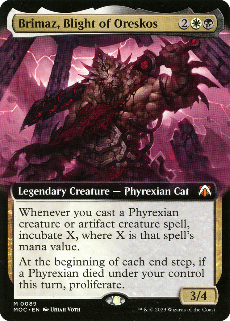 Brimaz, Blight of Oreskos (Extended Art) - March of the Machine Commander: (Extended Art)