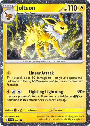 Jolteon (Cosmos Holo) 169 [SV Scarlet & Violet Promo Cards]  - Holofoil