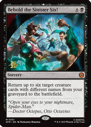 Behold the Sinister Six! - Prerelease Cards Foil