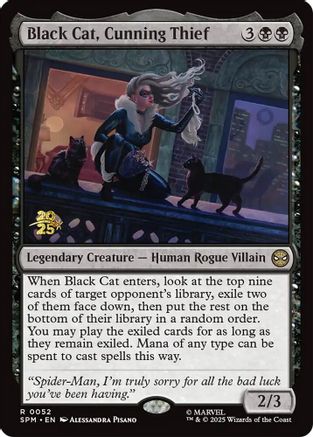 Black Cat, Cunning Thief - Prerelease Cards Foil