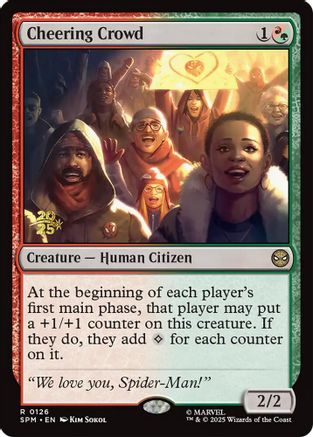 Cheering Crowd - Prerelease Cards Foil