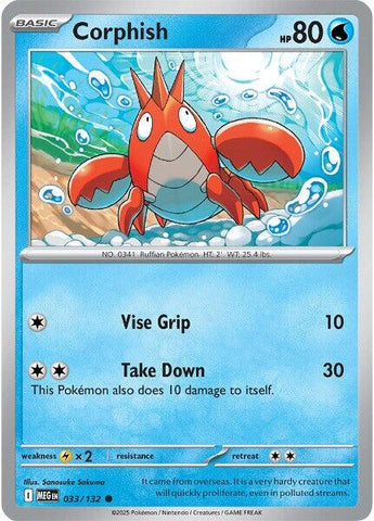 Corphish (033/132) [Mega Evolution: Base Set]