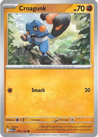 Croagunk 078 [ME01 Mega Evolution]