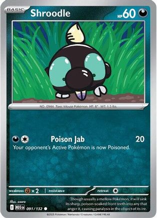 Shroodle 091/132 [ME01 Mega Evolution]