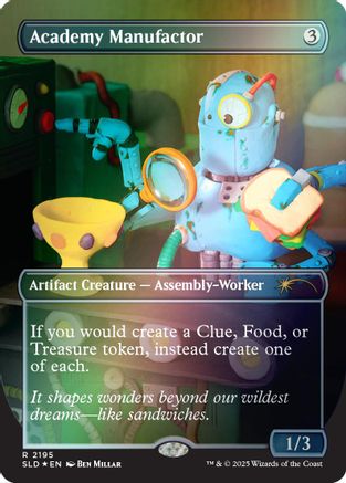 Academy Manufactor (2195) (Rainbow Foil) [Secret Lair Drop Series] Foil