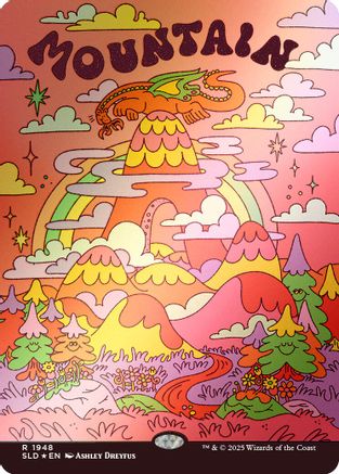 Mountain (1948) (Rainbow Foil) [Secret Lair Drop Series] Foil