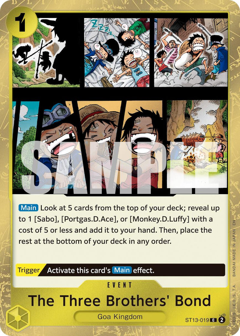 The Three Brothers' Bond (Pirate Foil) [Premium Booster -The Best- Vol. 2]