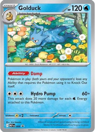 Golduck 008 [ME Mega Evolution Promo]  - Holofoil