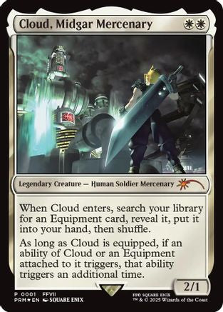 Cloud, Midgar Mercenary [Unique and Miscellaneous Promos] Foil