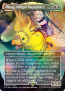 Cloud, Midgar Mercenary (Borderless) (Chocobo Track Foil) [FINAL FANTASY] Foil