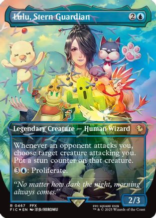 Lulu, Stern Guardian (Borderless) (Chocobo Track Foil) [Commander: FINAL FANTASY] Foil