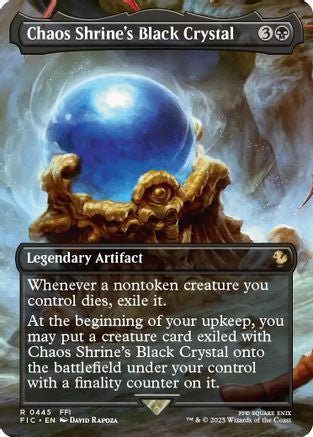 Chaos Shrine's Black Crystal (Borderless) - Commander: FINAL FANTASY