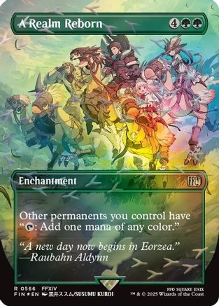 A Realm Reborn (Borderless) (Chocobo Track Foil) - FINAL FANTASY Foil