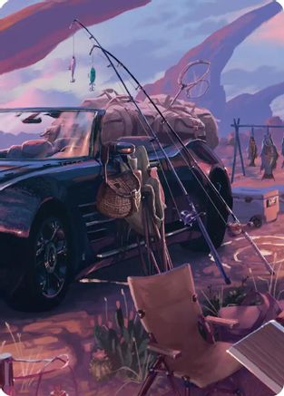Fishing Gear Scene Art Card [Art Series: FINAL FANTASY]