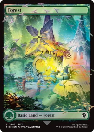 Forest (Chocobo Track Foil) [Commander: FINAL FANTASY] Foil