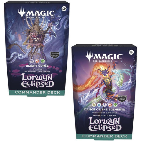 Lorwyn Eclipsed Commander Decks [Set of 2] (Blight Curse & Dance of the Elements)