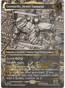 Leonardo, Sewer Samurai (Borderless) (Gold-Stamped Signature) [Teenage Mutant Ninja Turtles]