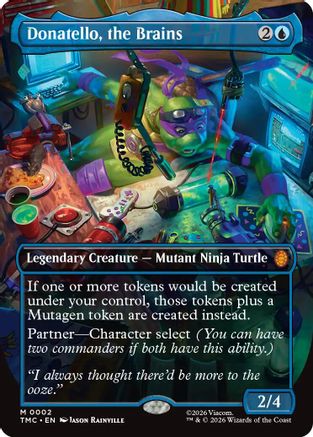 Donatello, the Brains (0002) (Borderless) [Commander: Teenage Mutant Ninja Turtles]