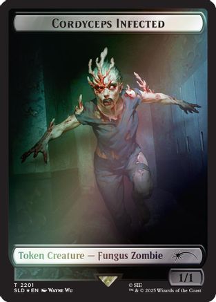 Cordyceps Infected Token (2201) (Rainbow Foil) [Secret Lair Drop Series] Foil