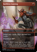 Faithless Looting (Borderless) [Commander Masters]