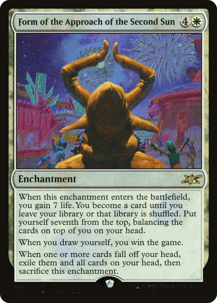 Form of the Approach of the Second Sun (Galaxy Foil) [Unfinity] Foil