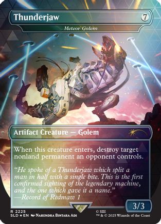 Thunderjaw - Meteor Golem (Rainbow Foil) [Secret Lair Drop Series] Foil