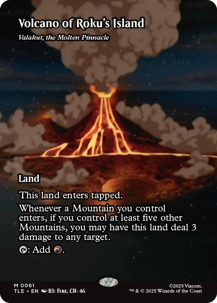 Volcano of Roku's Island - Valakut, the Molten Pinnacle [Avatar: The Last Airbender: Eternal-Legal]