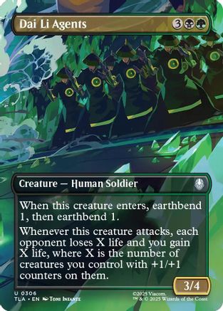 Dai Li Agents (Borderless) [Avatar: The Last Airbender]