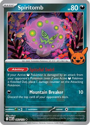 Spiritomb (Pokeween 2025) 087/132 [Miscellaneous Cards & Products]  - Reverse Holofoil