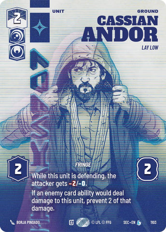 Cassian Andor - Lay Low (Prestige Foil) (1103) (1103) [Secrets of Power]