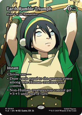 Earth Rumble Triumph - Return of the Wildspeaker (Borderless) - Avatar: The Last Airbender: Eternal-Legal