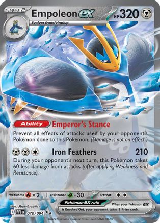 Empoleon ex 070/094 [ME02 Phantasmal Flames]  - Holofoil