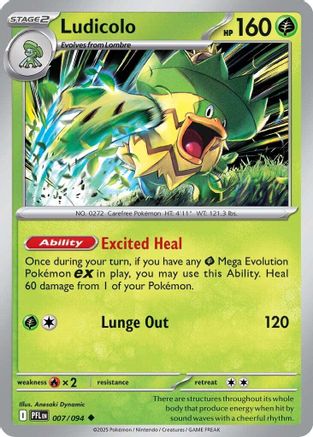 Ludicolo 007/094 [ME02 Phantasmal Flames]