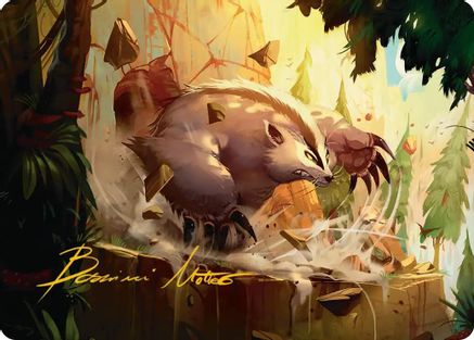 Badgermole Art Card (Gold-Stamped Signature) - Art Series: Avatar: The Last Airbender